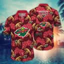 NHL Minnesota Wild Hawaiian Shirt Palm Leaves Beach Gift For Dad NHL Minnesota Wild Hawaiian Shirt Palm Leaves Beach Gift For Dad