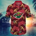 NHL Minnesota Wild Hawaiian Shirt Palm Leaves Beach Gift For Dad NHL Minnesota Wild Hawaiian Shirt Palm Leaves Beach Gift For Dad