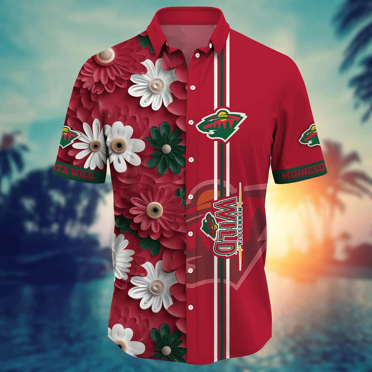 NHL Minnesota Wild Hawaiian Shirt Summer Holiday Gift For Friends NHL Minnesota Wild Hawaiian Shirt Summer Holiday Gift For Friends