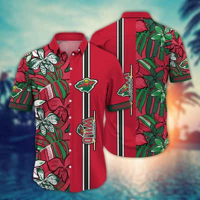 Basic Aloha NHL Minnesota Wild Hawaiian Shirt Gift For Best Friend Basic Aloha NHL Minnesota Wild Hawaiian Shirt Gift For Best Friend