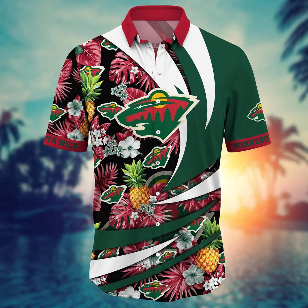Tropical Aloha NHL Minnesota Wild Hawaiian Shirt Pineapple Gift For Best Friend Tropical Aloha NHL Minnesota Wild Hawaiian Shirt Pineapple Gift For Best Friend