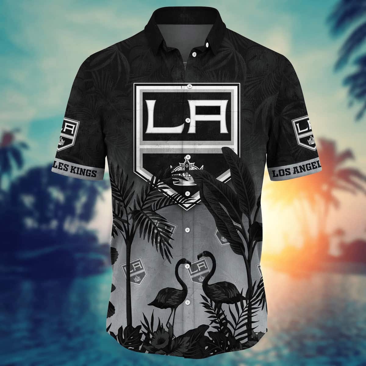 Vintage Aloha NHL Los Angeles Kings Hawaiian Shirt Flora And Fauna Gift For Dad Vintage Aloha NHL Los Angeles Kings Hawaiian Shirt Flora And Fauna Gift For Dad
