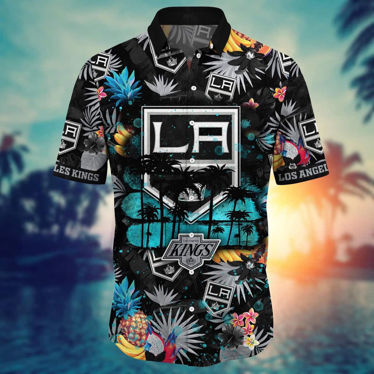 Summer Aloha NHL Los Angeles Kings Hawaiian Shirt Tropical Fruit Gift For Family Summer Aloha NHL Los Angeles Kings Hawaiian Shirt Tropical Fruit Gift For Family