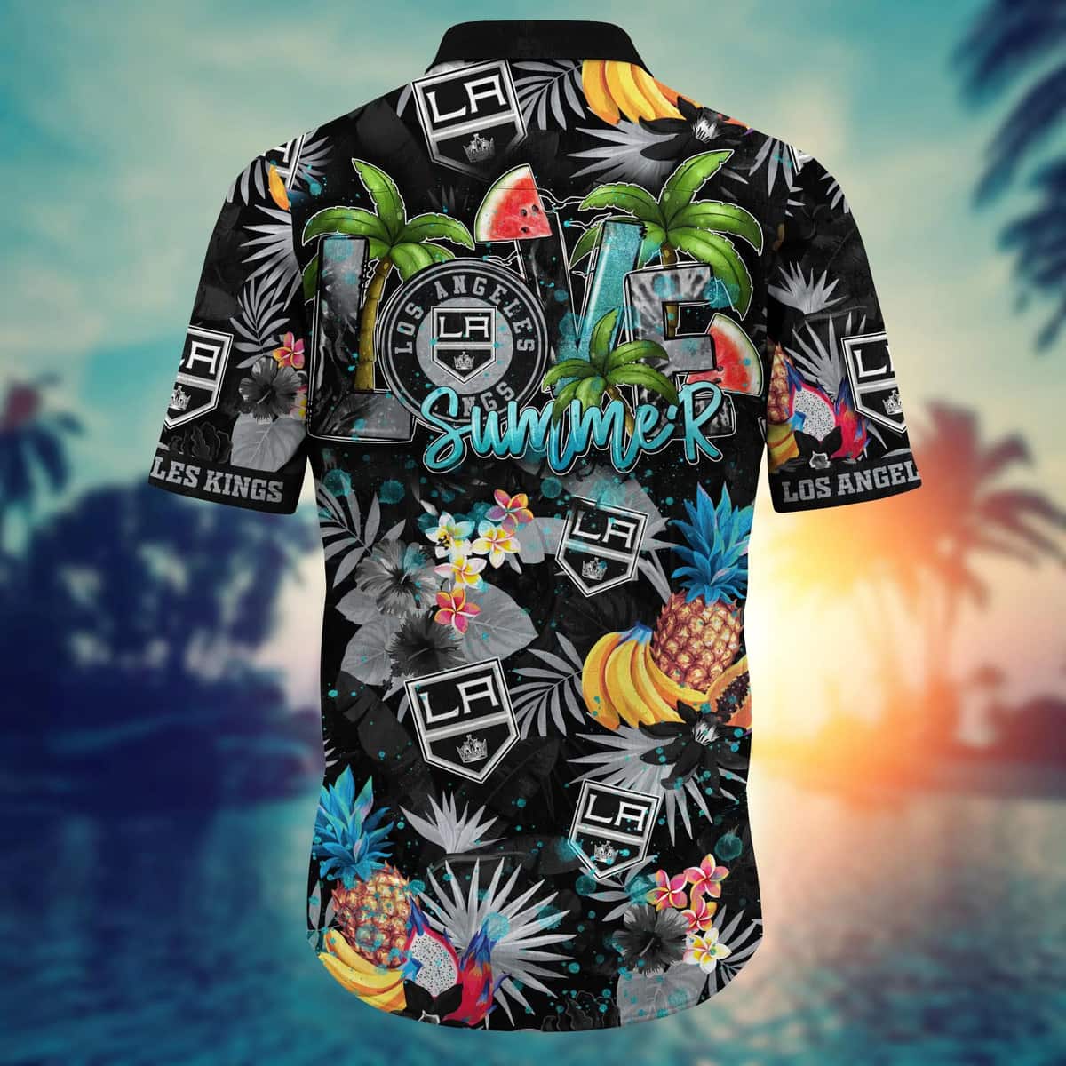 Summer Aloha NHL Los Angeles Kings Hawaiian Shirt Tropical Fruit Gift For Family Summer Aloha NHL Los Angeles Kings Hawaiian Shirt Tropical Fruit Gift For Family