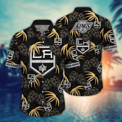 Stylish Aloha NHL Los Angeles Kings Hawaiian Shirt Palm Leaves Gift For Family