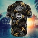Stylish Aloha NHL Los Angeles Kings Hawaiian Shirt Palm Leaves Gift For Family