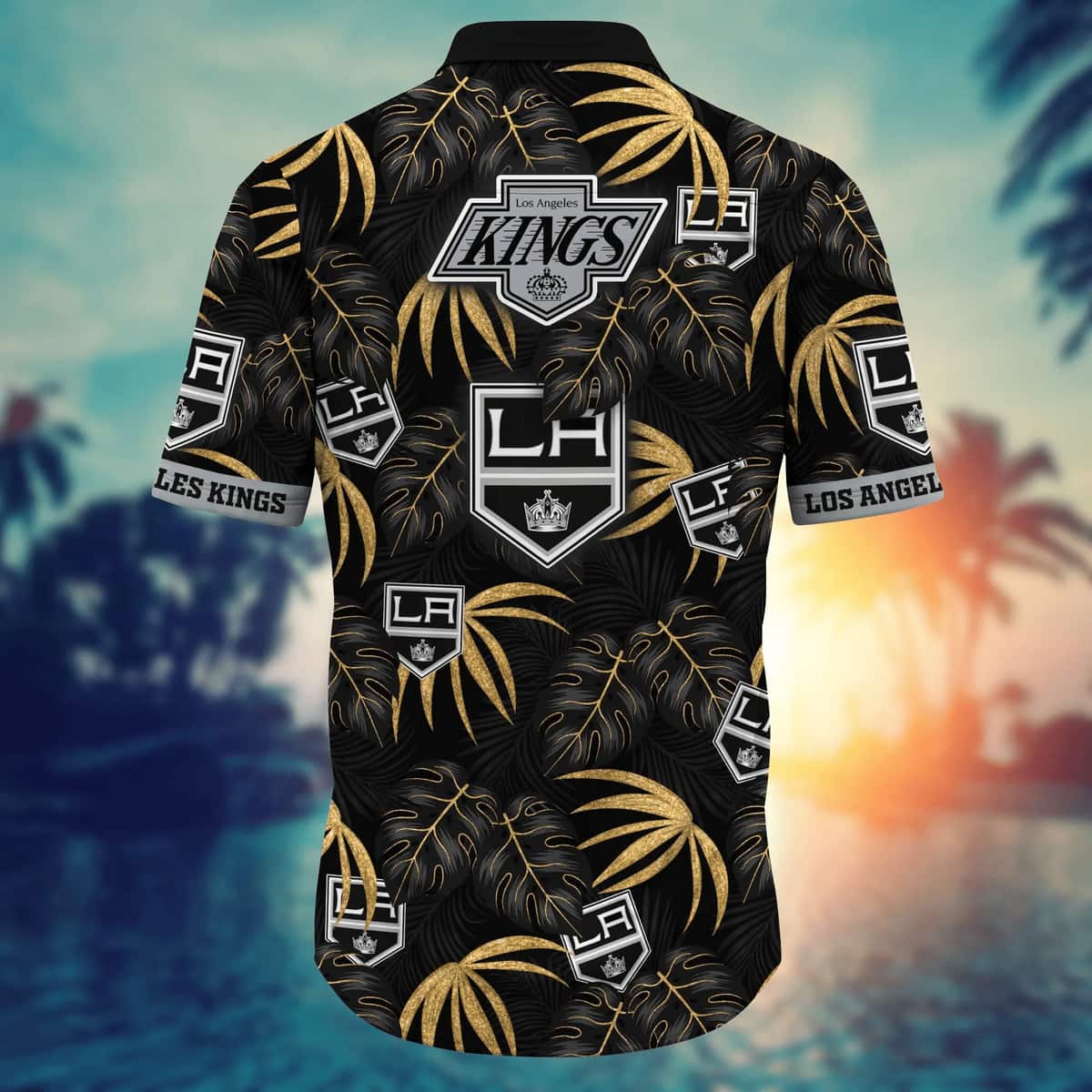 Stylish Aloha NHL Los Angeles Kings Hawaiian Shirt Palm Leaves Gift For Family Stylish Aloha NHL Los Angeles Kings Hawaiian Shirt Palm Leaves Gift For Family
