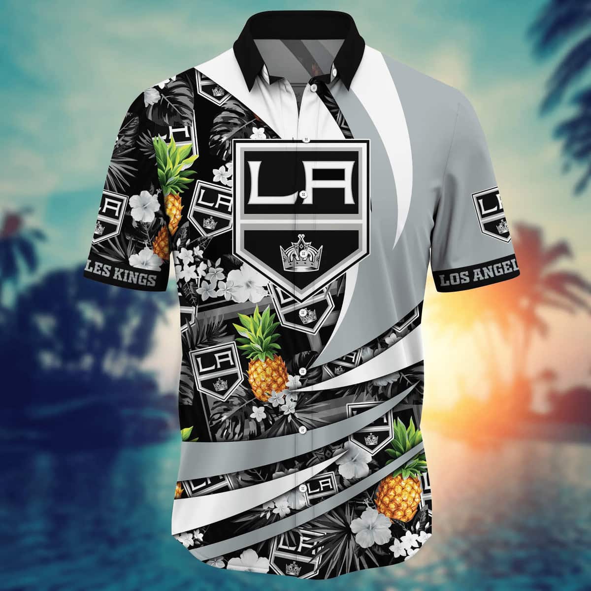 NHL Los Angeles Kings Hawaiian Shirt Pineapple Practical Beach Gift For Great Dad NHL Los Angeles Kings Hawaiian Shirt Pineapple Practical Beach Gift For Great Dad