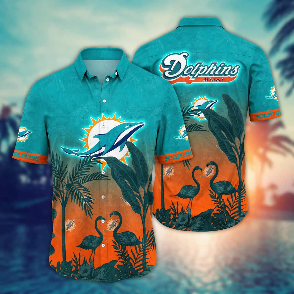 Summer Aloha NFL Miami Dolphins Hawaiian Shirt Practical Beach Gift For Dad