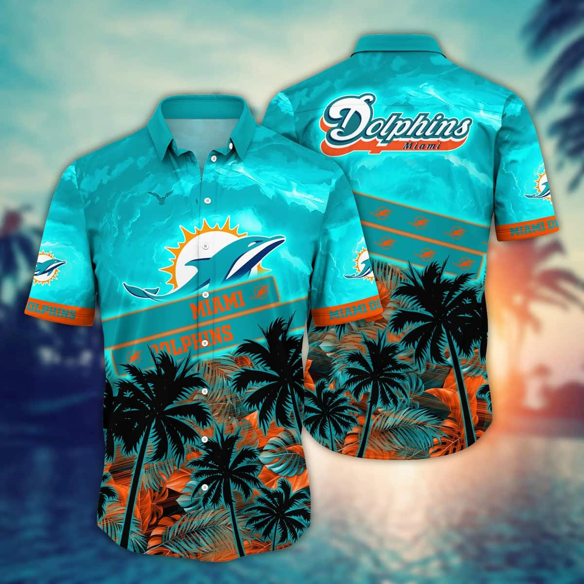 Vintage Aloha NFL Miami Dolphins Hawaiian Shirt Summer Vacation Gift For Boyfriend