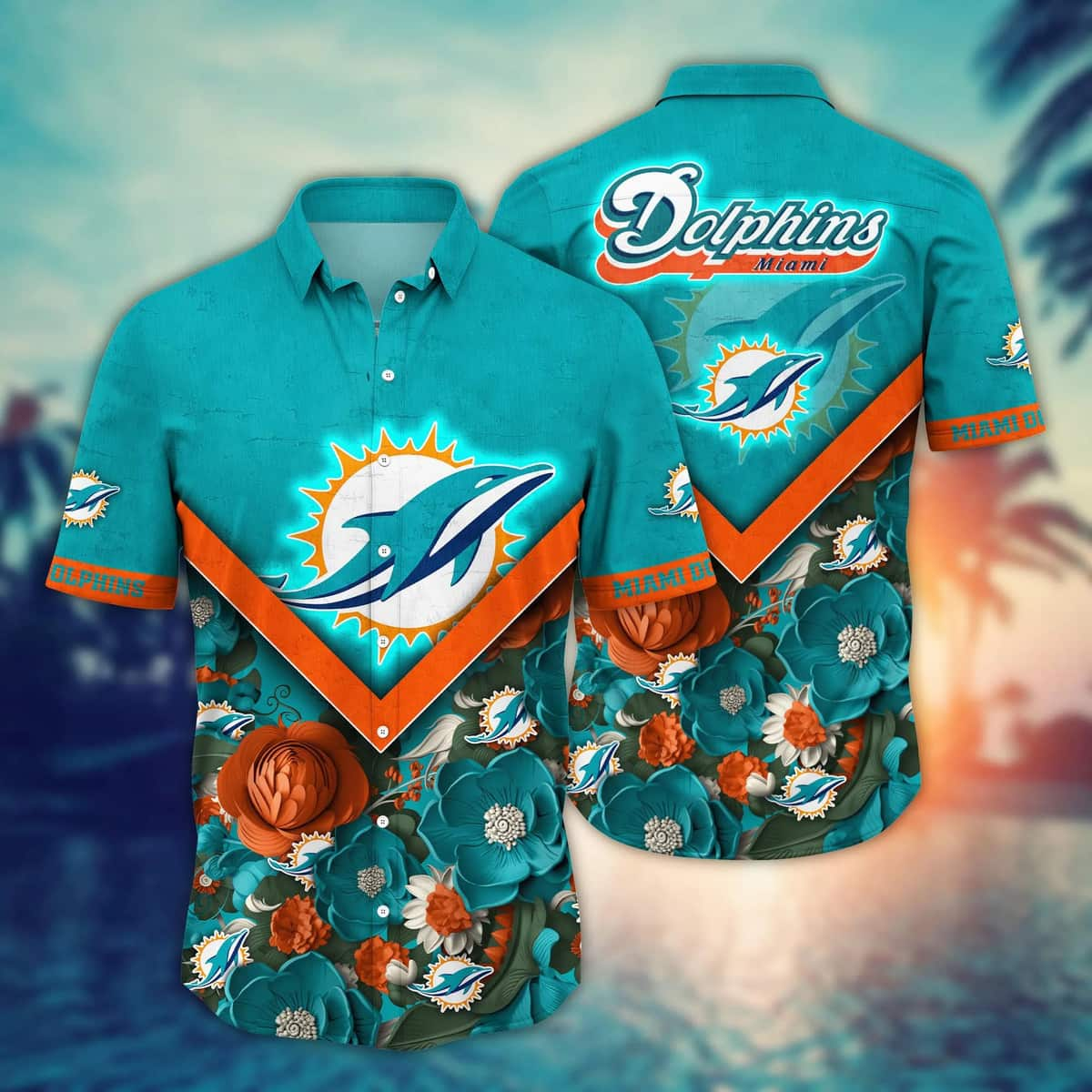 Floral Aloha NFL Miami Dolphins Hawaiian Shirt Best Gift For Friend