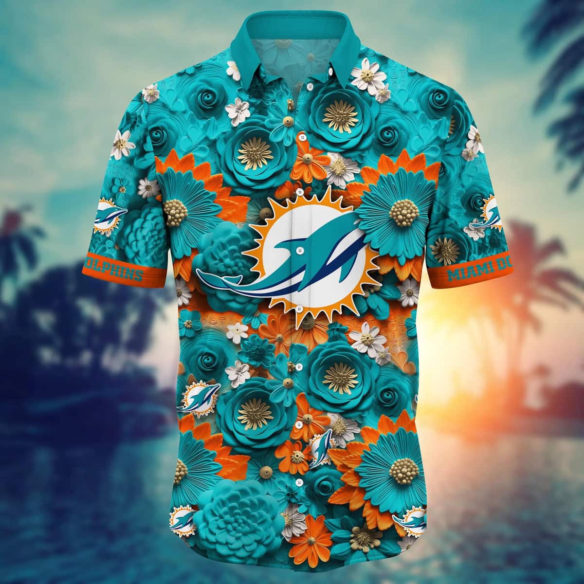 Cool Aloha NFL Miami Dolphins Hawaiian Shirt Gift For Beach Trip Cool Aloha NFL Miami Dolphins Hawaiian Shirt Gift For Beach Trip