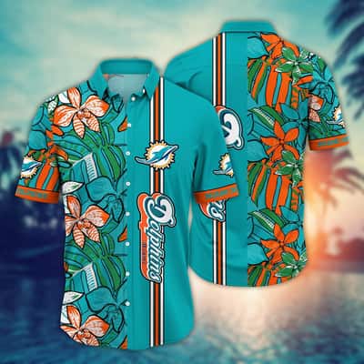 NFL Miami Dolphins Hawaiian Shirt Beach Vacation Cool Gift For Friends NFL Miami Dolphins Hawaiian Shirt Beach Vacation Cool Gift For Friends