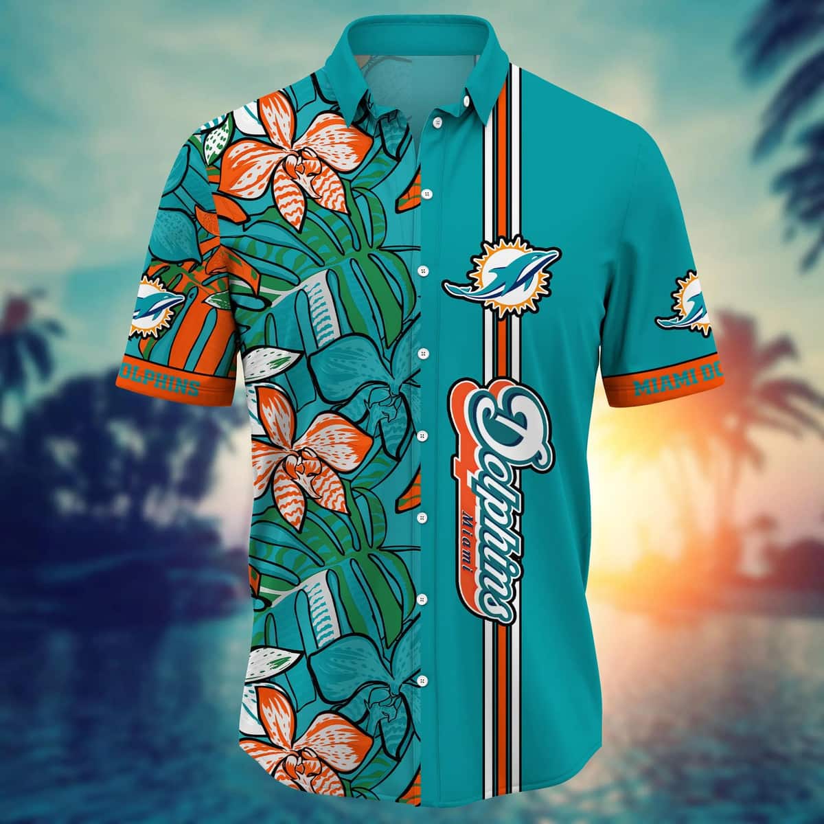 NFL Miami Dolphins Hawaiian Shirt Beach Vacation Cool Gift For Friends NFL Miami Dolphins Hawaiian Shirt Beach Vacation Cool Gift For Friends
