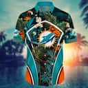 Tropical Aloha NFL Miami Dolphins Hawaiian Shirt Palm Leaves Gift For Beach Lovers Tropical Aloha NFL Miami Dolphins Hawaiian Shirt Palm Leaves Gift For Beach Lovers
