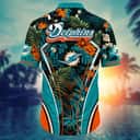 Tropical Aloha NFL Miami Dolphins Hawaiian Shirt Palm Leaves Gift For Beach Lovers Tropical Aloha NFL Miami Dolphins Hawaiian Shirt Palm Leaves Gift For Beach Lovers