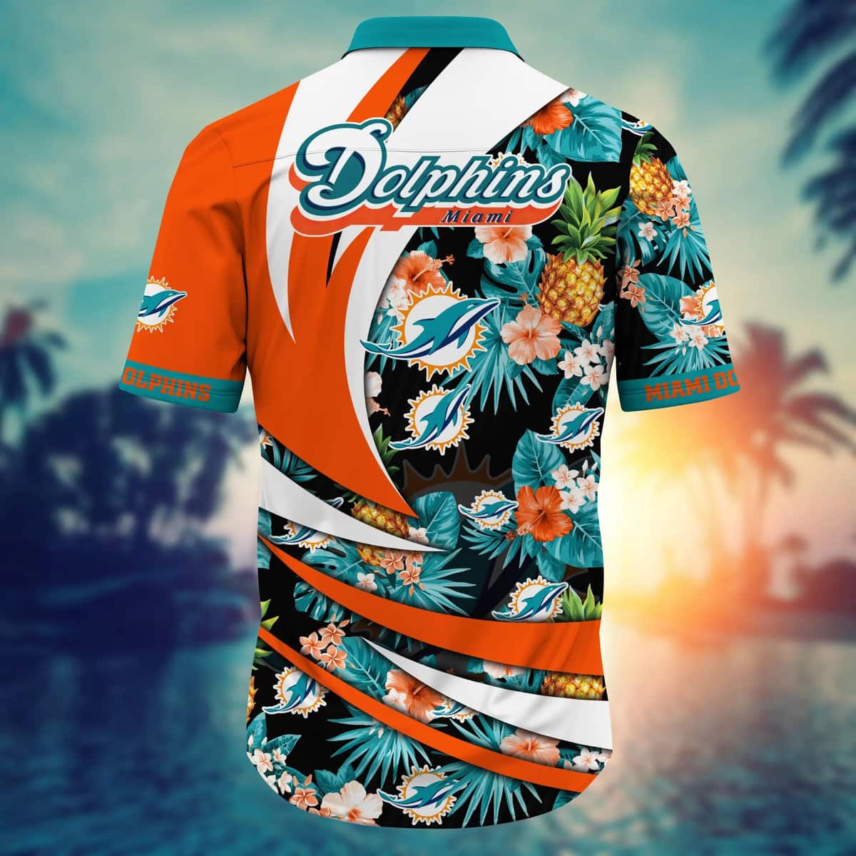 Tropical Aloha NFL Miami Dolphins Hawaiian Shirt Pineapple Beach Lovers Gift Tropical Aloha NFL Miami Dolphins Hawaiian Shirt Pineapple Beach Lovers Gift