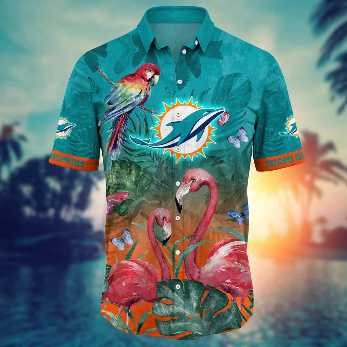 Tropical Aloha NFL Miami Dolphins Hawaiian Shirt Flora And Fauna Special Gift For Friends Tropical Aloha NFL Miami Dolphins Hawaiian Shirt Flora And Fauna Special Gift For Friends