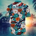 Floral Aloha NFL Miami Dolphins Hawaiian Shirt Trendy Summer Gift For Friend Floral Aloha NFL Miami Dolphins Hawaiian Shirt Trendy Summer Gift For Friend