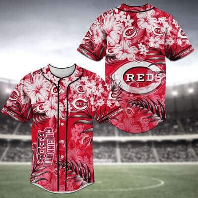 Aloha MLB Cincinnati Reds Baseball Jersey Tropical Flower Gift For Family Aloha MLB Cincinnati Reds Baseball Jersey Tropical Flower Gift For Family