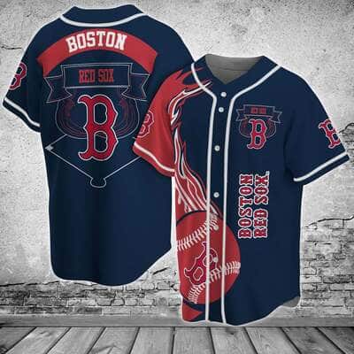 Navi MLB Boston Red Sox Baseball Jersey Gift For Friends Navi MLB Boston Red Sox Baseball Jersey Gift For Friends