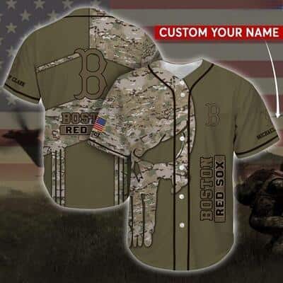 Custom MLB Boston Red Sox Baseball Jersey Camo Gift For Best Friend Custom MLB Boston Red Sox Baseball Jersey Camo Gift For Best Friend
