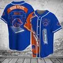 Blue NCAA Boise State Broncos Baseball Jersey Gift For Friends Blue NCAA Boise State Broncos Baseball Jersey Gift For Friends
