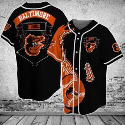 Black MLB Baltimore Orioles Baseball Jersey Gift For Sporty Husband Black MLB Baltimore Orioles Baseball Jersey Gift For Sporty Husband