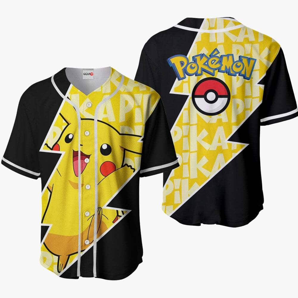 Special Pikachu Baseball Jersey Pokémon Cool Gift For Best Friend