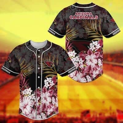 Aloha NFL Arizona Cardinals Baseball Jersey Tropical Flower Gift For Beach Trip Aloha NFL Arizona Cardinals Baseball Jersey Tropical Flower Gift For Beach Trip