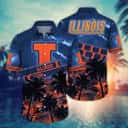 Vintage NCAA Illinois Fighting Illini Hawaiian Shirt Sunset View Gift For Best Friend Vintage NCAA Illinois Fighting Illini Hawaiian Shirt Sunset View Gift For Best Friend