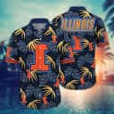 NCAA Illinois Fighting Illini Hawaiian Shirt Tropical Palm Gift For Best Friend NCAA Illinois Fighting Illini Hawaiian Shirt Tropical Palm Gift For Best Friend