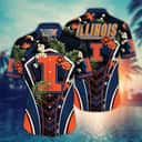 Special NCAA Illinois Fighting Illini Hawaiian Shirt Palm Leaves Gift For Dad Special NCAA Illinois Fighting Illini Hawaiian Shirt Palm Leaves Gift For Dad