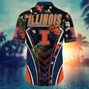 Special NCAA Illinois Fighting Illini Hawaiian Shirt Palm Leaves Gift For Dad Special NCAA Illinois Fighting Illini Hawaiian Shirt Palm Leaves Gift For Dad