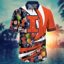 Colorful NCAA Illinois Fighting Illini Hawaiian Shirt Tropical Fruit Gift For Dad
