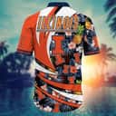 Colorful NCAA Illinois Fighting Illini Hawaiian Shirt Tropical Fruit Gift For Dad