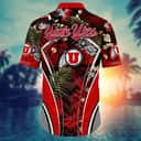 NCAA Utah Utes Hawaiian Shirt Tropical Palm Leaves Special Gift For Boyfriend NCAA Utah Utes Hawaiian Shirt Tropical Palm Leaves Special Gift For Boyfriend