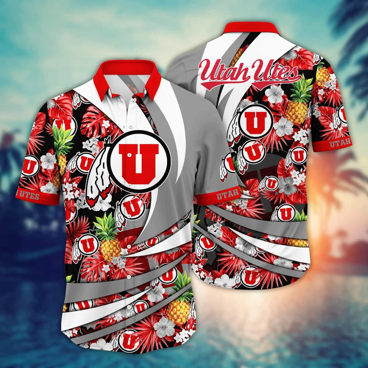 Summer Aloha NCAA Utah Utes Hawaiian Shirt Pineapple Gift For Friend