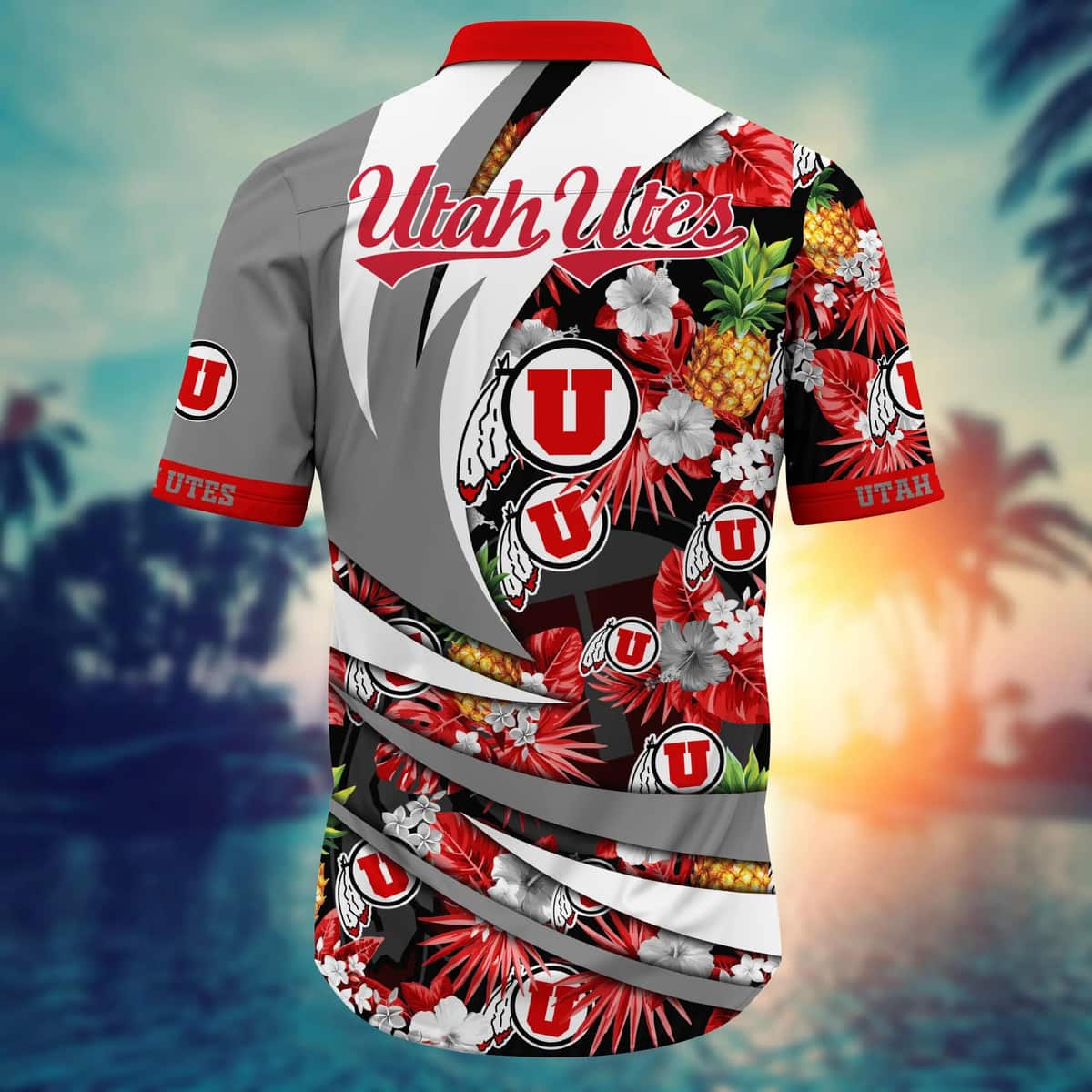 Summer Aloha NCAA Utah Utes Hawaiian Shirt Pineapple Gift For Friend Summer Aloha NCAA Utah Utes Hawaiian Shirt Pineapple Gift For Friend