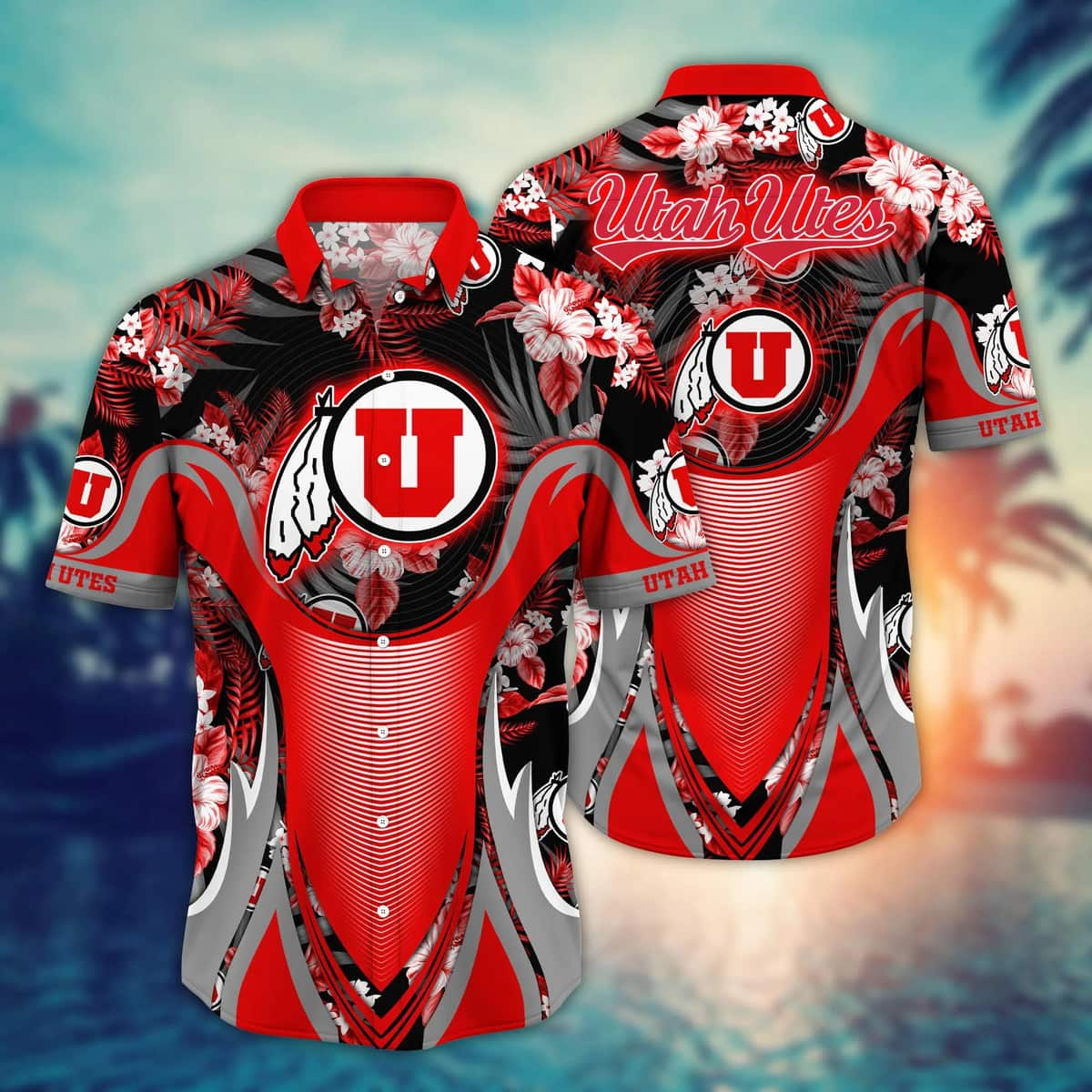 Cool Aloha NCAA Utah Utes Hawaiian Shirt Summer Vacation Gift For Friends