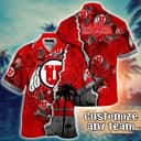 Vintage Aloha NCAA Utah Utes Hawaiian Shirt Custom Name Cool Gift For Dad Vintage Aloha NCAA Utah Utes Hawaiian Shirt Custom Name Cool Gift For Dad