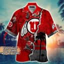 Vintage Aloha NCAA Utah Utes Hawaiian Shirt Custom Name Cool Gift For Dad Vintage Aloha NCAA Utah Utes Hawaiian Shirt Custom Name Cool Gift For Dad