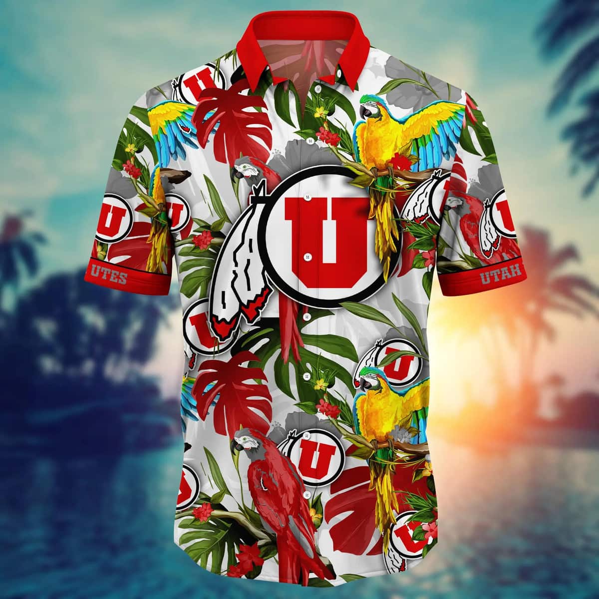 Colorful Aloha NCAA Utah Utes Hawaiian Shirt Summer Gift For Grandpa Colorful Aloha NCAA Utah Utes Hawaiian Shirt Summer Gift For Grandpa