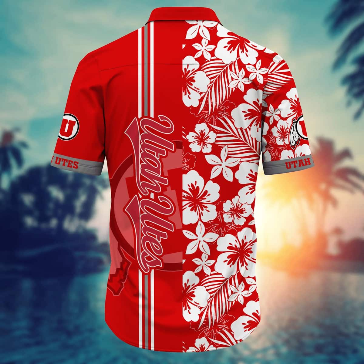 Floral Aloha NCAA Utah Utes Hawaiian Shirt Summer Vacation Gift For Friends Floral Aloha NCAA Utah Utes Hawaiian Shirt Summer Vacation Gift For Friends