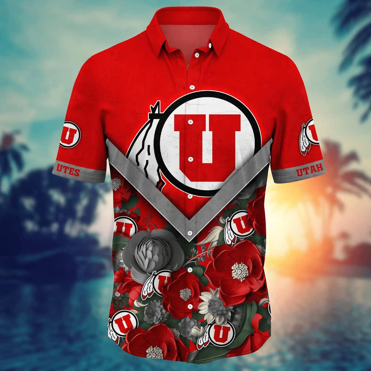 Stylish Aloha NCAA Utah Utes Hawaiian Shirt Trendy Summer Gift For Best Friend Stylish Aloha NCAA Utah Utes Hawaiian Shirt Trendy Summer Gift For Best Friend