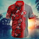 Floral Aloha NCAA Utah Utes Hawaiian Shirt Practical Beach Gift For Boyfriend Floral Aloha NCAA Utah Utes Hawaiian Shirt Practical Beach Gift For Boyfriend
