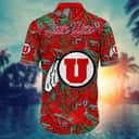 Tropical Aloha NCAA Utah Utes Hawaiian Shirt Summer Holiday Gift For Dad