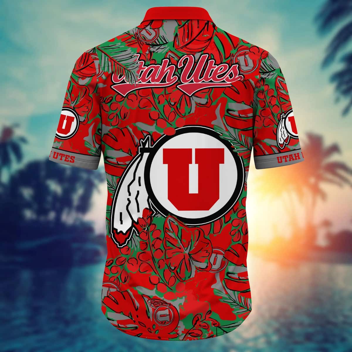 Tropical Aloha NCAA Utah Utes Hawaiian Shirt Summer Holiday Gift For Dad Tropical Aloha NCAA Utah Utes Hawaiian Shirt Summer Holiday Gift For Dad