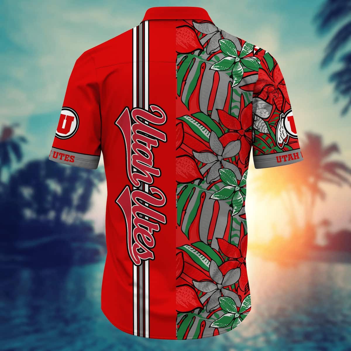 Cool Aloha NCAA Utah Utes Hawaiian Shirt Summer Holiday Gift For Friend Cool Aloha NCAA Utah Utes Hawaiian Shirt Summer Holiday Gift For Friend