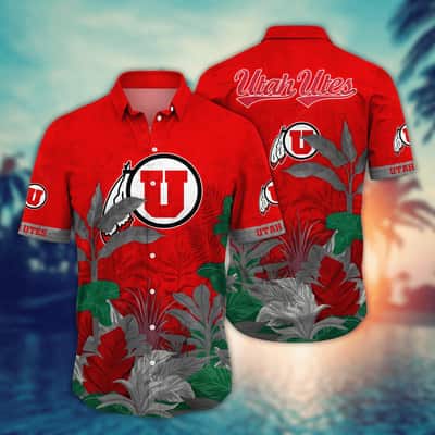 Stylish Aloha NCAA Utah Utes Hawaiian Shirt Tropical Plant Cool Gift For Friend Stylish Aloha NCAA Utah Utes Hawaiian Shirt Tropical Plant Cool Gift For Friend